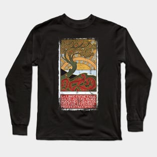 Art Nouveau - Tree Of Life Paul Berthon Alphonse Mucha Vintage Fantasy Long Sleeve T-Shirt